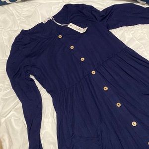 Navy blue maxi dress